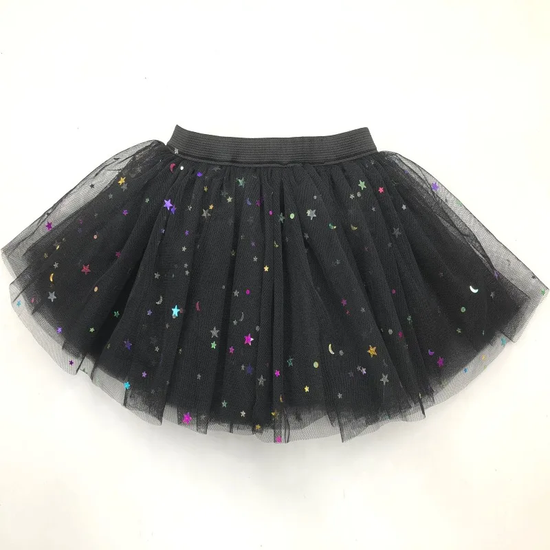 New Styles Fashion Black Girl's Sequin TUTU Skirt Dance Skirts Princess