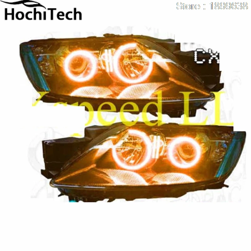 Для Mazda cx 7 2006 2012 RGB светодиодные кольца для Фар halo angel eyes с пультом дистанционного