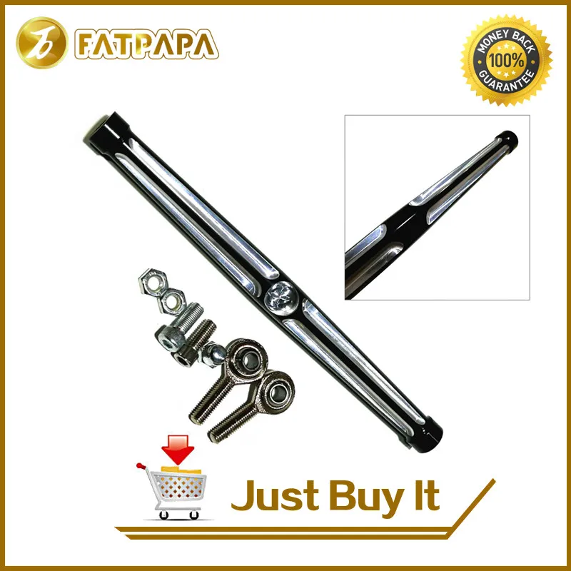 

Motorcycles Gear Shift lever Shift Linkage Round Rod 320mm Black CNC Aluminum Fit For Harley
