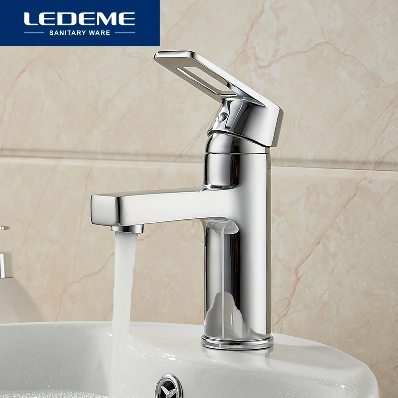 LEDEME Basin Faucet Hollow Handle Square Designer Brass Vessel Tap Bathroom Faucet Chrome Modern Waterfall Faucets L1055 LEDEME Basin Faucet Hollow Handle Square Designer Brass Vessel Tap Bathroom Faucet Chrome Modern Waterfall Faucets L1055