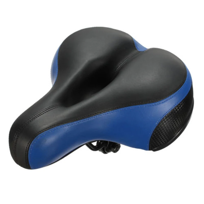 

Wide Big Bum Bike Reflector Saddle MTB Road Bicycle Cycling Comfort Seat Gel Pad