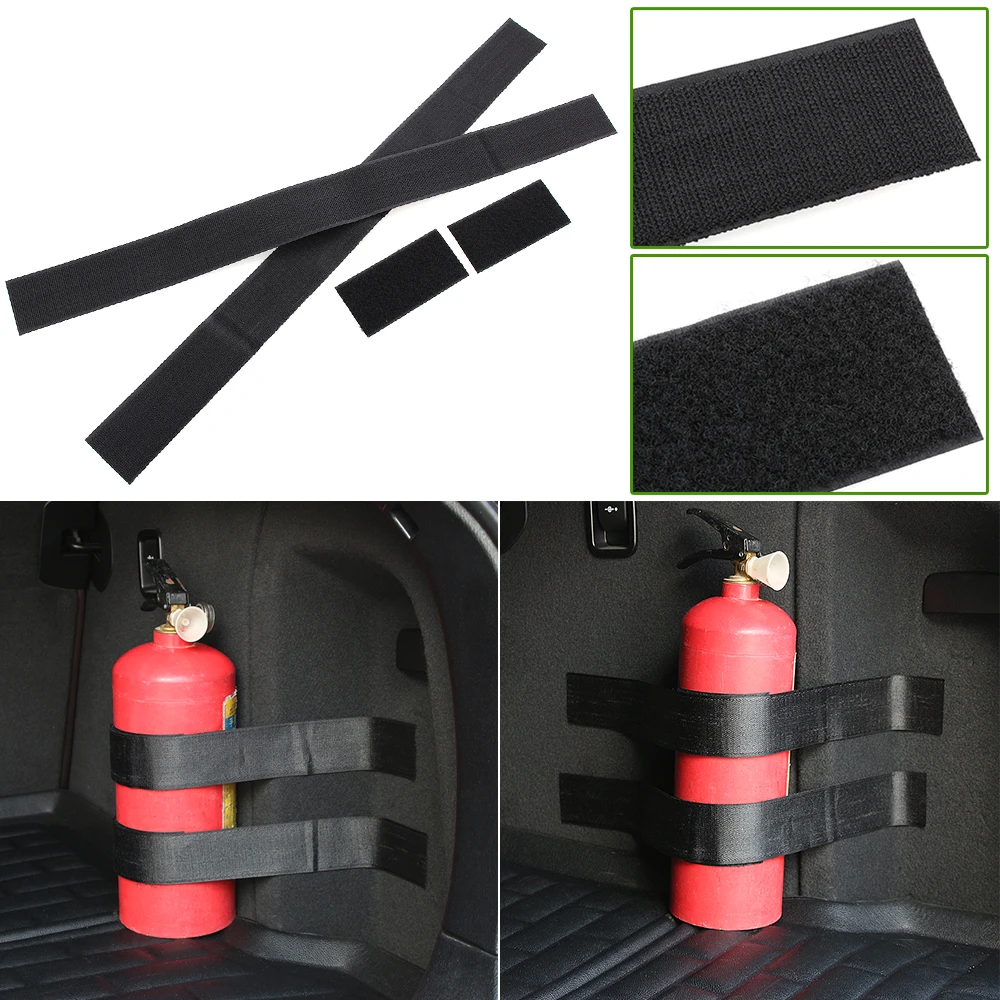 

Car Tags Stickers Belts Car Body Storage Bag Magic Bands Car Styling Fire Extinguisher Bandage Stationary Belt Bracket Removals