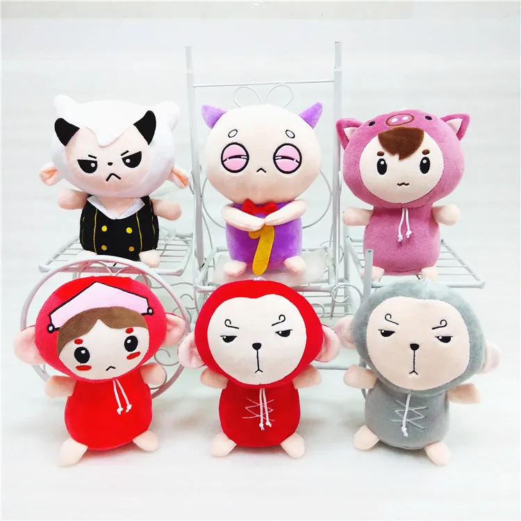 

1Pcs 30-50cm 6 Styles Cute Monkey Stuffed Plush Dolls from Korean Drama Hwayugi Pig Cow Bull Dolls Soft Good Qulity Girls' Gift