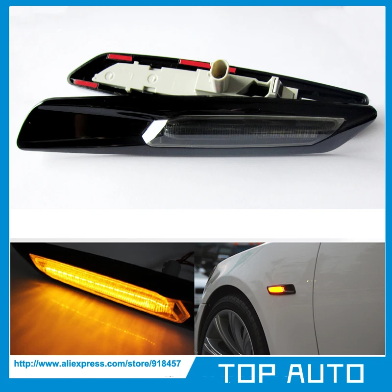 

2pcs New LED Side Marker Light Turn Signal Light Fender Lamp for BMW E90 E91 E92 E93 Amber