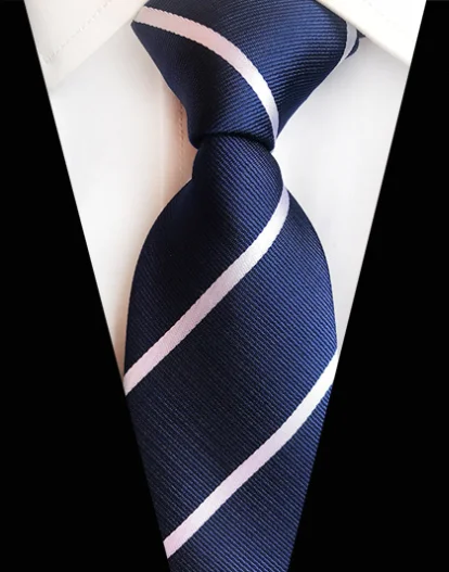 Новинка, модные аксессуары, галстук, высокое качество, 8 см, мужские галстуки для костюма, бизнеса, свадьбы, на каждый день, темно-синий, черный, красный, розовый, серебряный, синий галстук - Цвет: TT-18