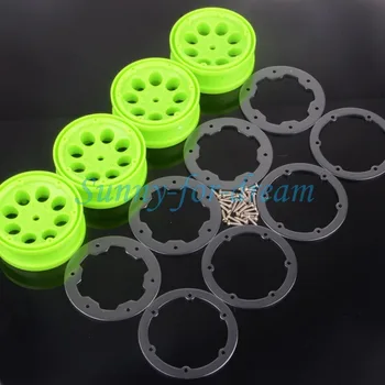 

4XRC 1:10 4034 Climbing Rock Crawler Wheel Rim GREEN/GRAY D90 HSP CC01 SCX10