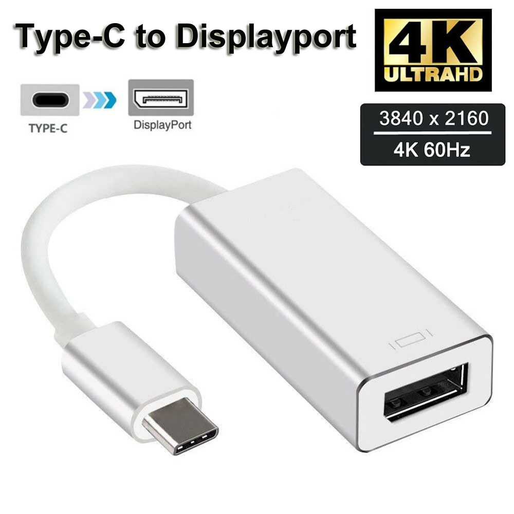 Мини DP Женский конвертер USB 3 1 type C к DisplayPort/мини преобразователь дисплейного порта