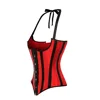 Caudatus-Corset et Bustier noir rouge, Bustier à rayures, sous le buste, Corset Basque, Lingerie Sexy pour femmes ► Photo 3/3