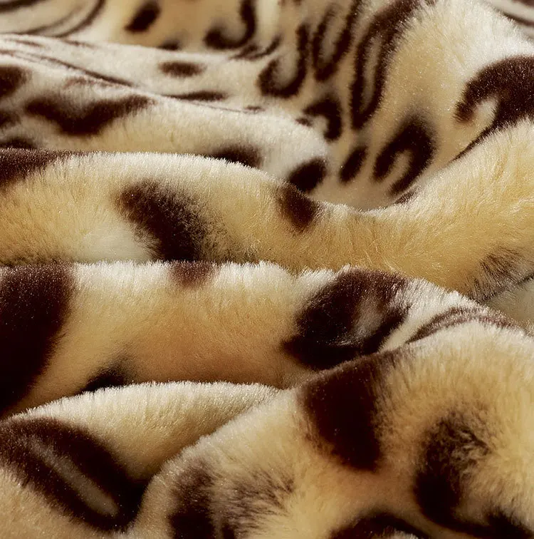 Сексуальное леопардовое одеяло Raschel, комфортное теплое одеяло на все сезоны