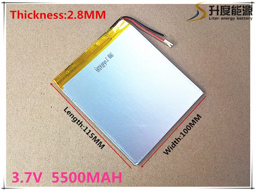 3,7 в 5500 мАч планшет батарея бренд планшет gm литий-полимерная батарея 28100115