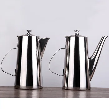 

Thick Stainless Steel Short / Long Mouth Cooling Water Pot Coffee Soup Pot Cup 1.5L / 2L Food Processor Tool Big Capacity