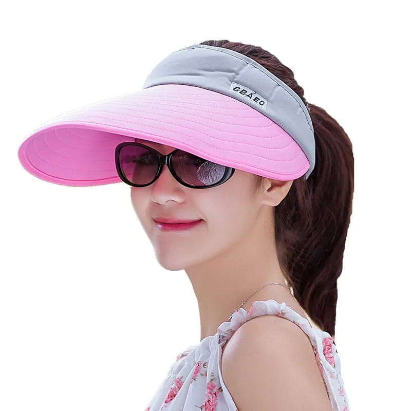2018 New Summer UV 100cotton Visor Sun Hats Men Outdoor Clear Dealer