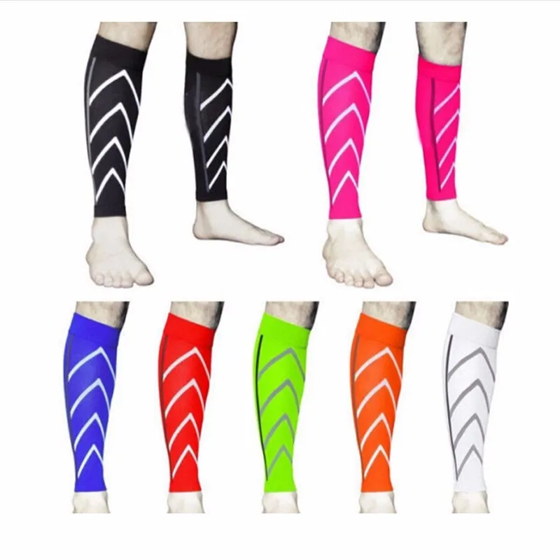 1Pcs new cotton nylon Calf Support Leg Sleeve Light Reflective Night