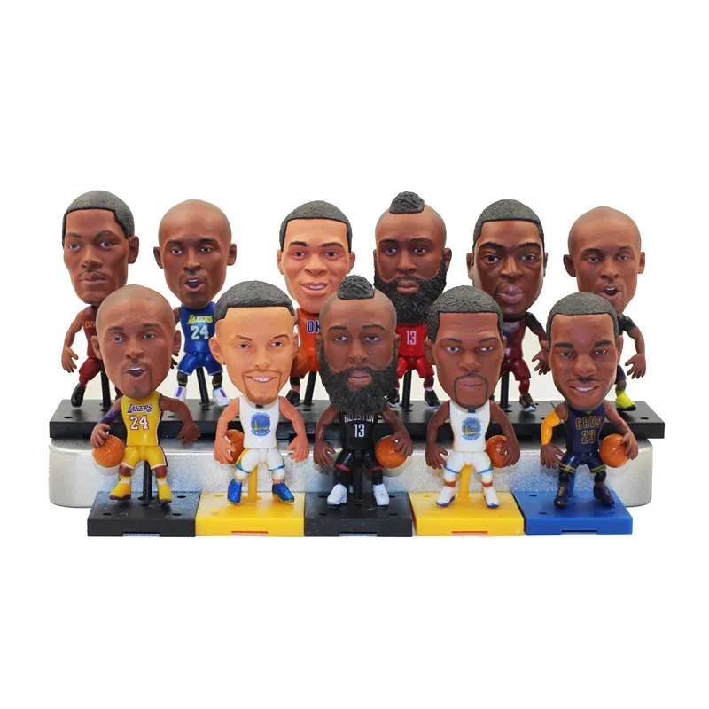 

Soccerwe Kobe Bryant Harden Curry Durant Wade Rose Anthony Doll Basketball Star Figurine 2.6 Inches Height Christmas Gift