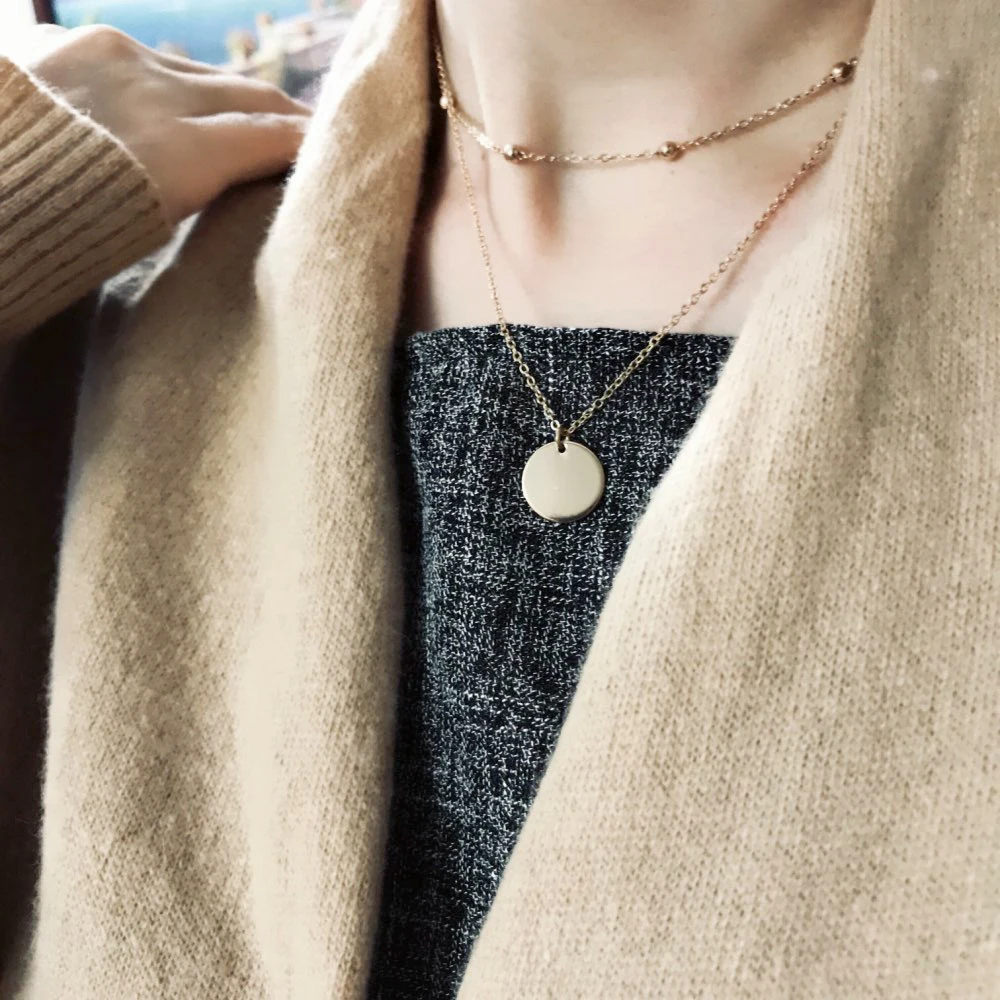 e-Manco Gold Color Statement Necklace Luxury Choker Necklaces for Women Classic Women Fashion Jewelry Best Gifts For Friends