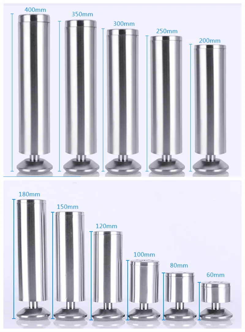 6-30 см регулируемые ножки для мебели из нержавеющей стали, стол для шкафа, диван-кровать, ножки для мебели