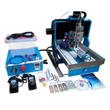 Linear Guide Rail 2.2KW CNC 3040 Milling Machine USB / Parallel port 4 Axis CNC Router Lathe Woodworking Machine Water Tank