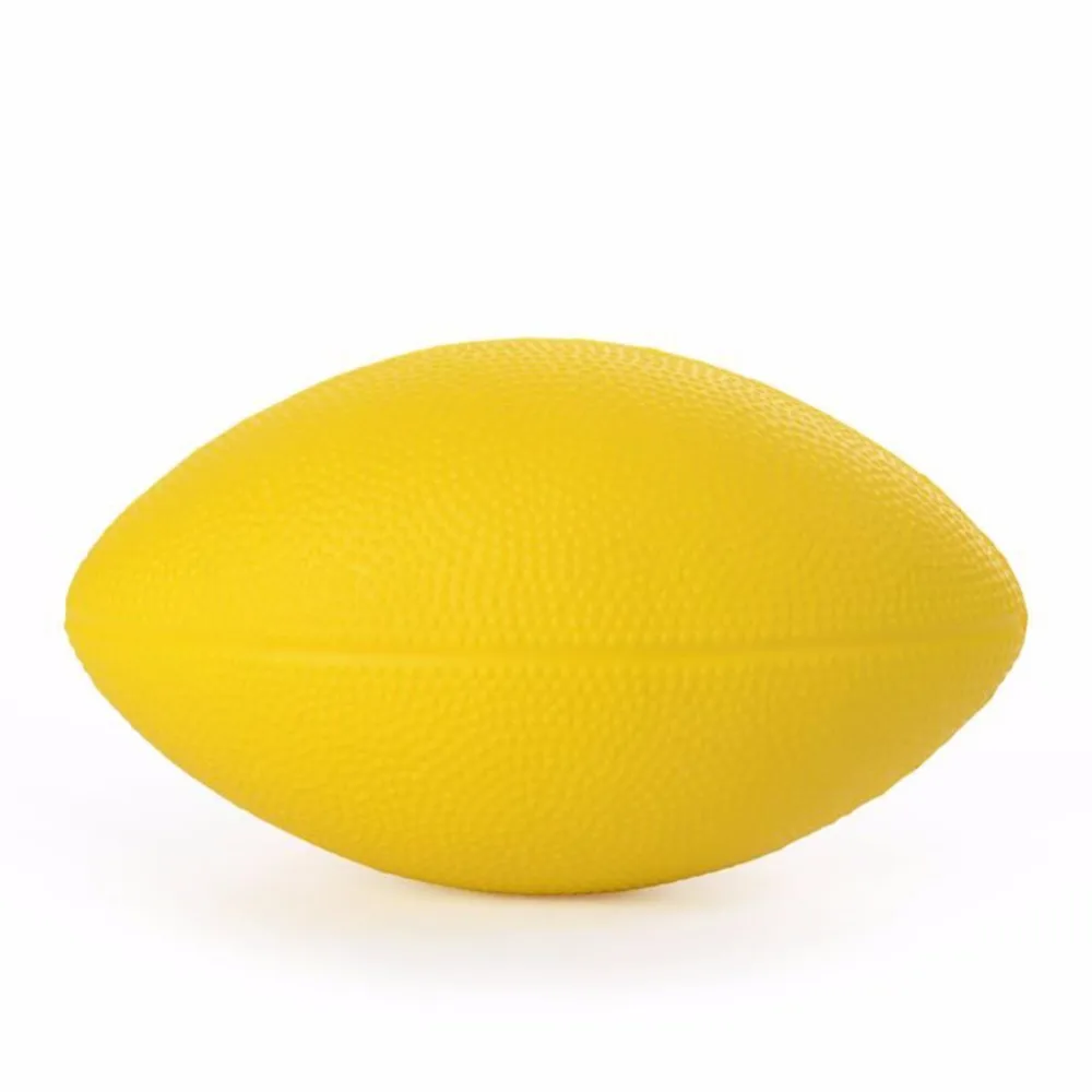 Мини Мягкий ПУ пенопласт американский футбольный мяч Стандартный регби антистресс Регби Футбол Сжимаемый мяч случайный цвет