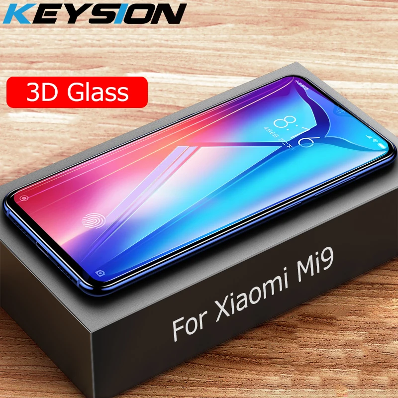 KEYSION 3D полное покрытие закаленное стекло для Xiaomi Mi 9 Защитная стеклянная пленка