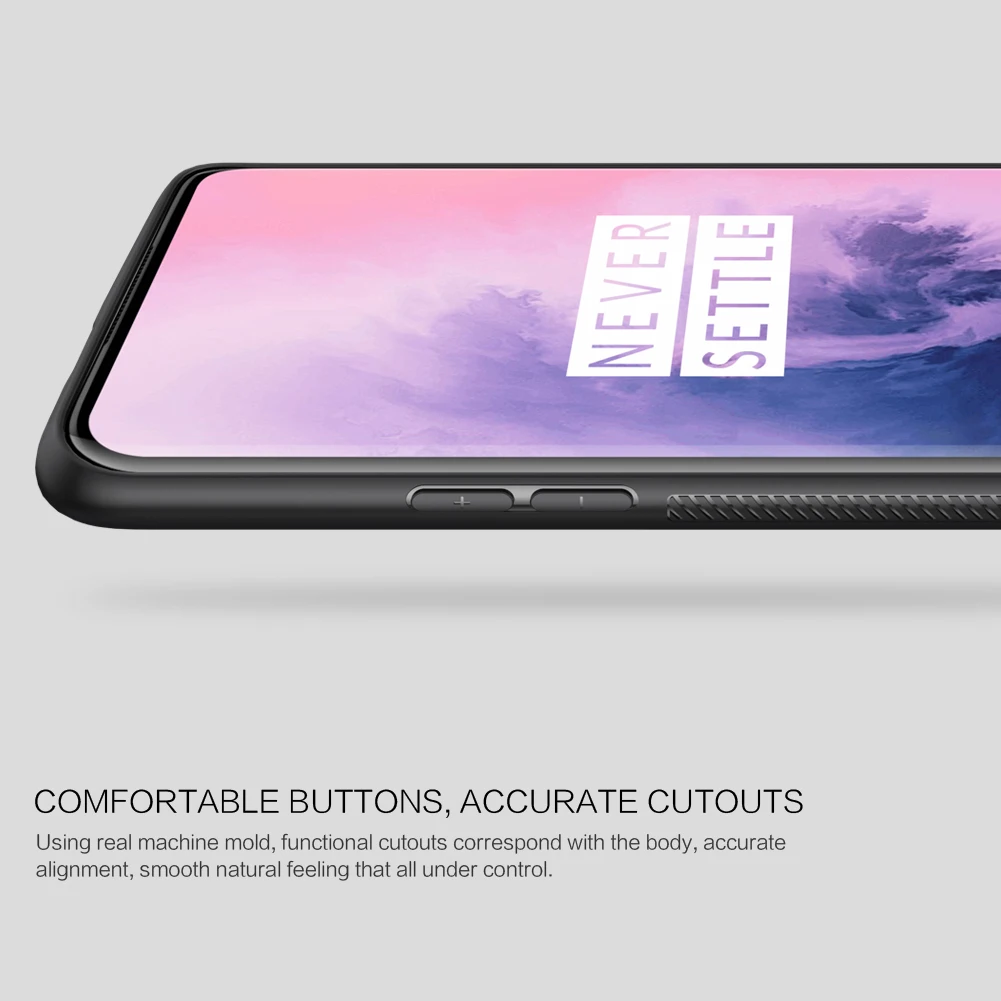 Чехол для OnePlus 7 Pro, чехол Nillkin из синтетического волокна и карбонового полипропилена, пластиковый чехол для OnePlus 7/7 Pro, чехол