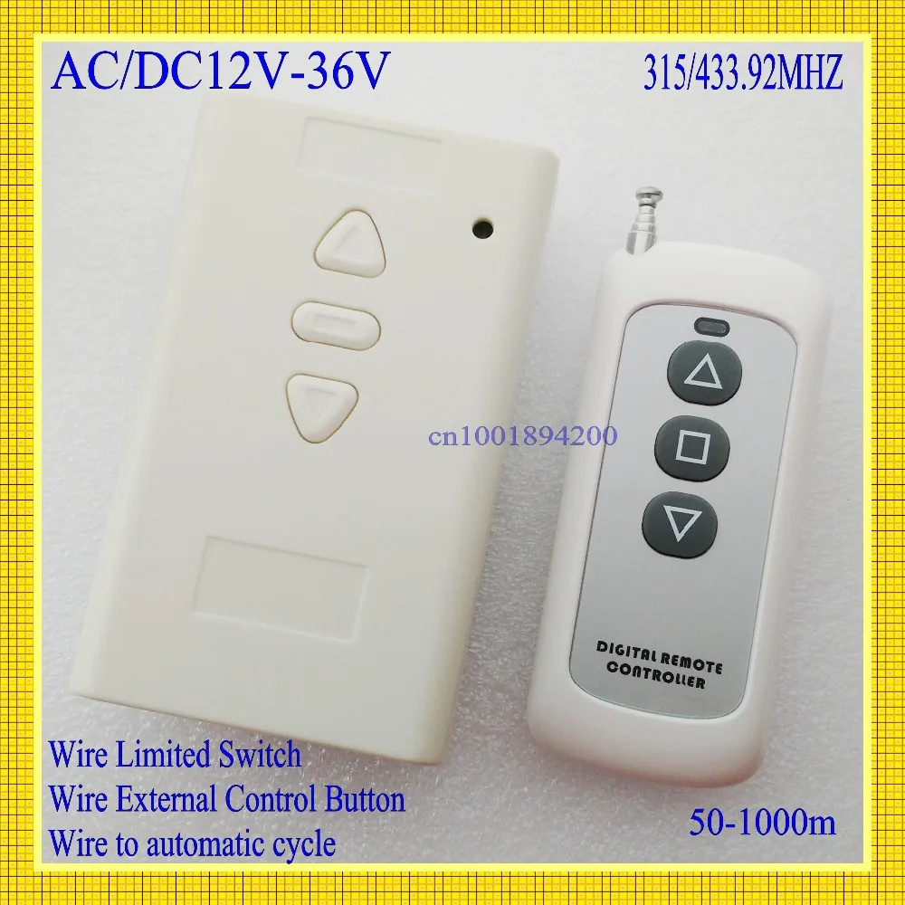 Interruptor de Controle Remoto do Motor Parar para Frente Interruptor sem Fio 2ch para Cima 36 Baixo Receptor Peça Aprendizagem Funcional ac dc 12 v 24