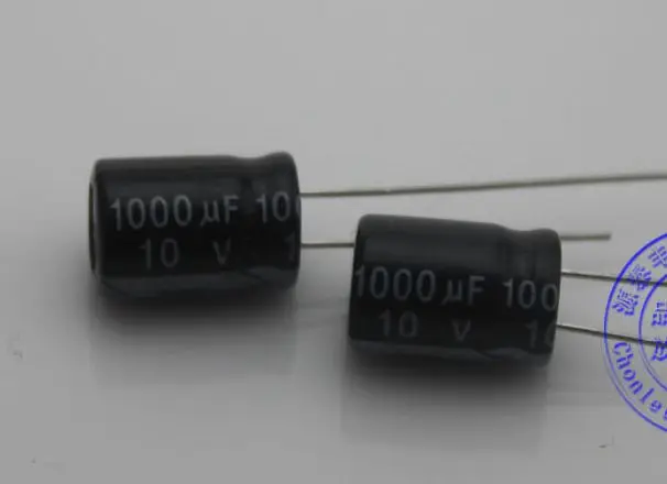 

1pcs/lot The original pressure new electrolytic capacitor 1000 uf 10 v volume 8 * 12 mm