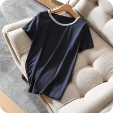 Azzimia летняя одежда качество Досуг Модные женские с коротким рукавом Футболка хорошая модель топы женские футболки