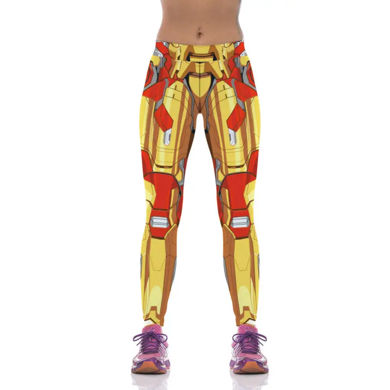 

Fashion Autumn Sexy Pants Women Iron Man Leggings For Women Trouser Compression Pantalones Mujer Pants High Elastic Legging
