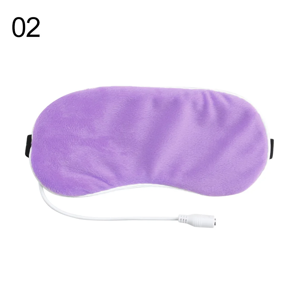 1 шт. перерабатываемая Горячая USB нагревательная паровой наглазник Лавандовая маска для глаз с подогревом против темных кругов повязка для глаз Массажер для сна спа-повязка для глаз - Цвет: 02