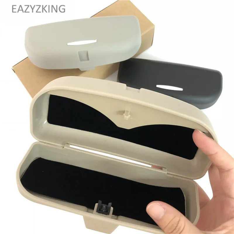 EAZYZKING Car Glasses Case Holder Box For Hyundai Santa Fe Veracruz