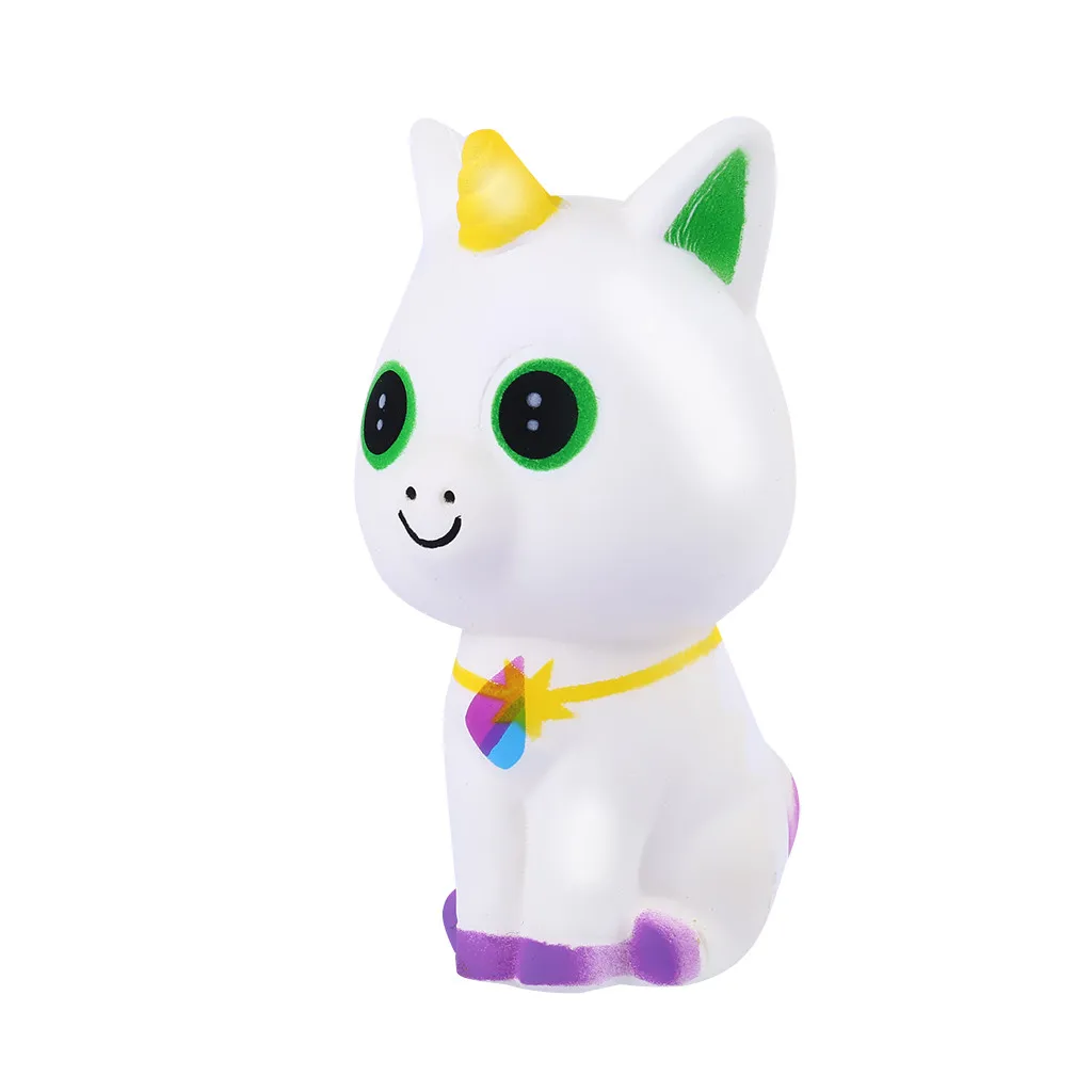 5 шт. Kawaii красочные мягкие анималы галактика мягкие куклы медленно поднимающийся стресс облегчение сжимаются игрушки для детей Рождественский подарок