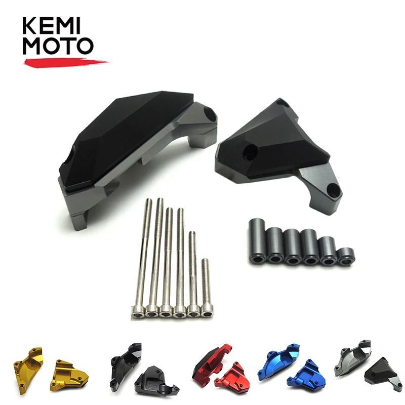 

KEMiMOTO Motorcycle Engine Guard Slider Cover Protector For YAMAHA MT07 MT 07 MT-07 FZ-07 2014-2017 Engine Guard Case Set