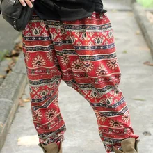 Продукт выпуск осенью, хлопок лен дизайн Гарун брюки MS свободные большие ярдов