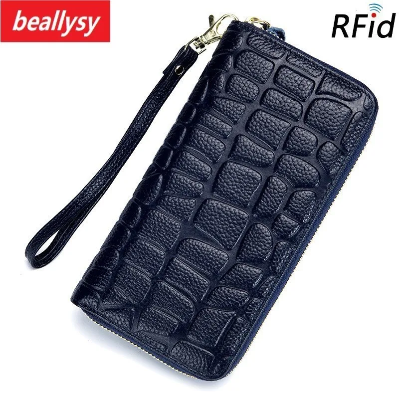 

2018 new 100% Genuine leather Cowhide Women's Wallets Cow Leather Long Ladies Wallets Clutch Design Purse Hand Bags Women Purses