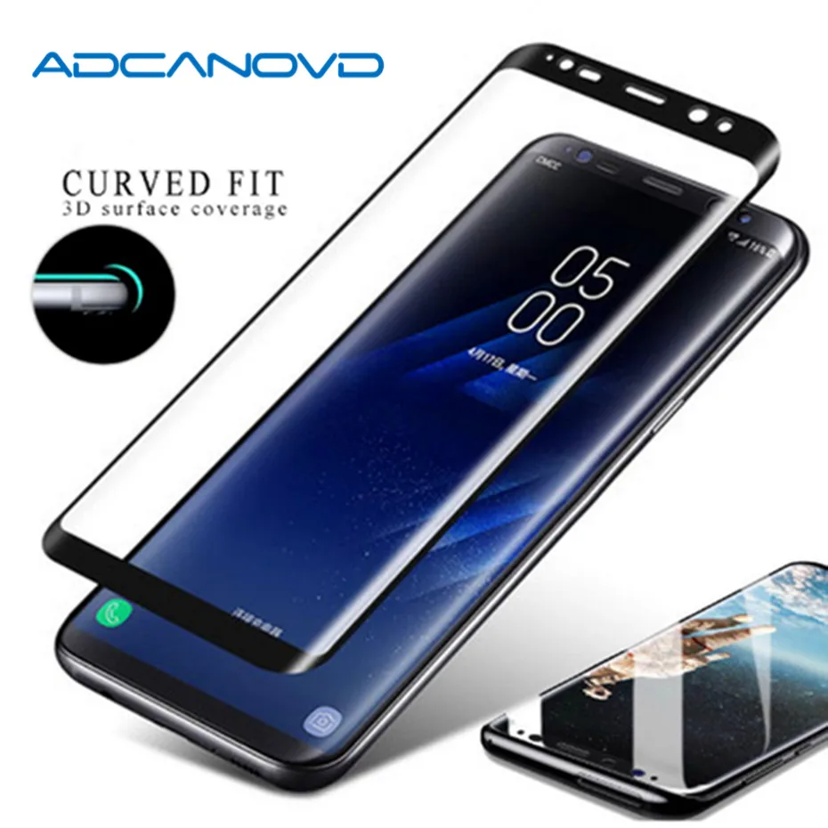 3D полное покрытие защитное стекло для samsung s8 galaxy plus 9H закаленное на note 8 Защитная