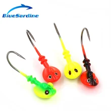 BlueSardine 8PCS 10G 4.5CM Jig Hooks Metal Fishing Hook Jiging Fishhook Fishing Tackle