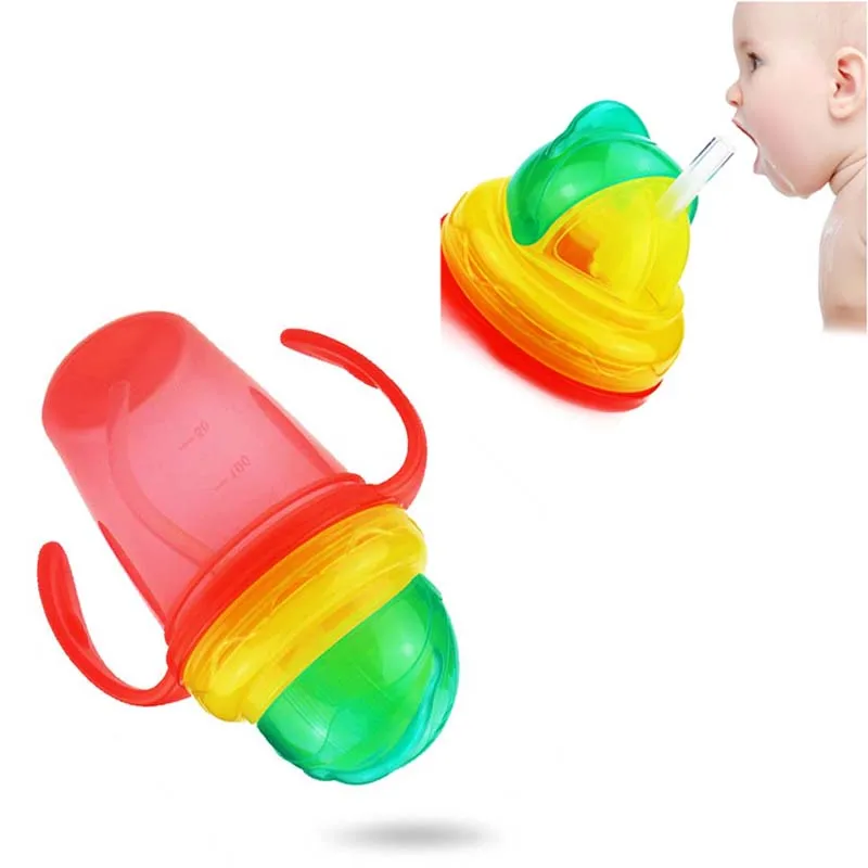 Buy 230ml Baby Feeding Sippy Drinking Cups Bottle Children Double Layer Warm