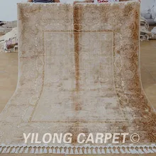 Yilong 5,6 'x8' античный ручной работы персидский Тебриз ковер темно-синий ручной работы турецкий ковер(1669
