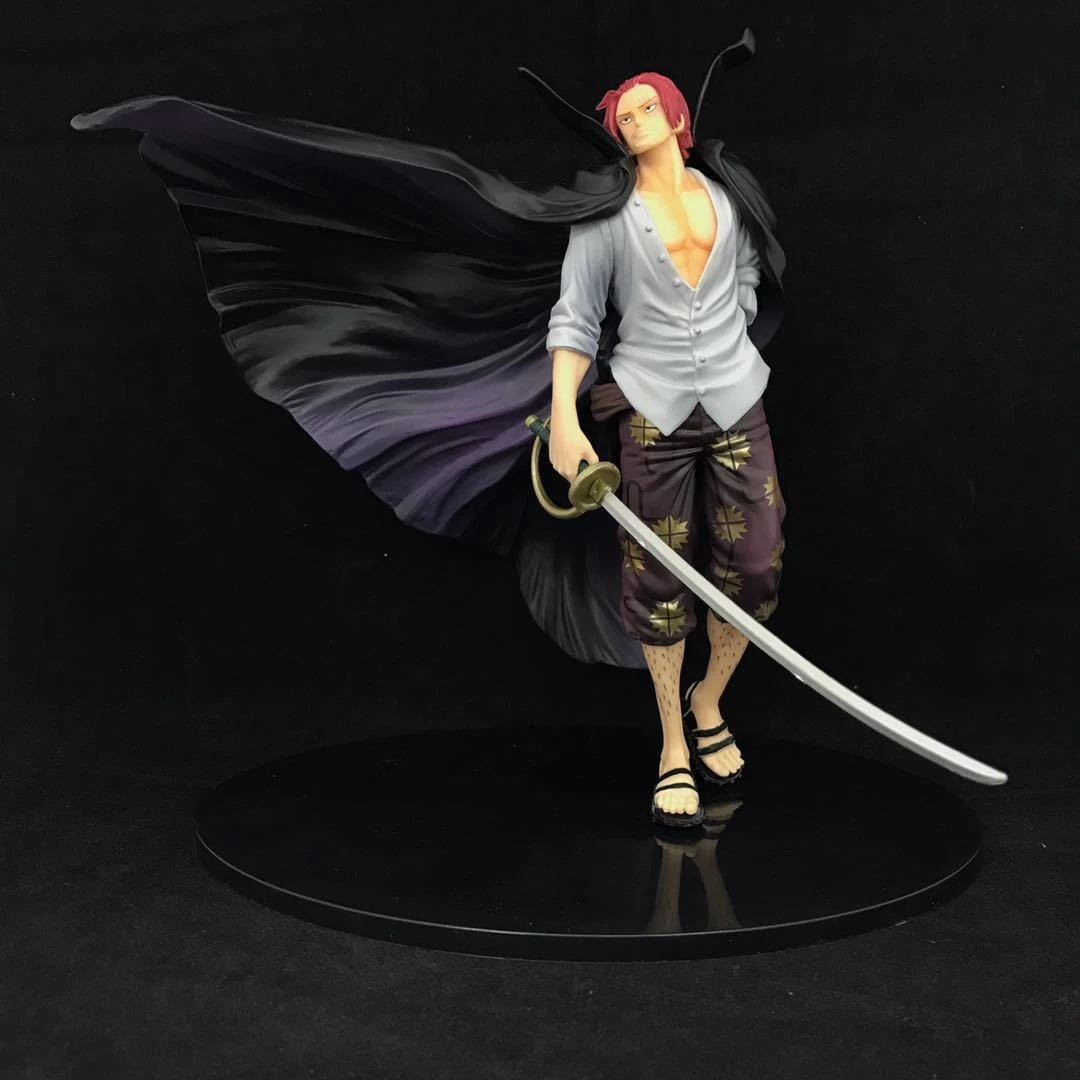 8 Anime Action Figure One Piece New World Red Haired Shanks Black Cloak Ver Pvc cm Handsome Collection Toy Brand New Aliexpress