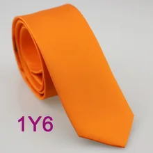 YIBEI Coachella жаккардовые галстуки тканевые оранжевые мужские галстуки для шеи сплошной цвет Gravatas Masculinas Seda тонкие узкие галстуки