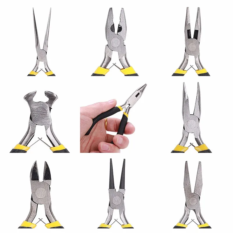 

8Pcs/Set Jewelry Pliers Needle Round Bent Nose Beading Making DIY Craft Tool Kit High Quality Multifunction combination Pliers
