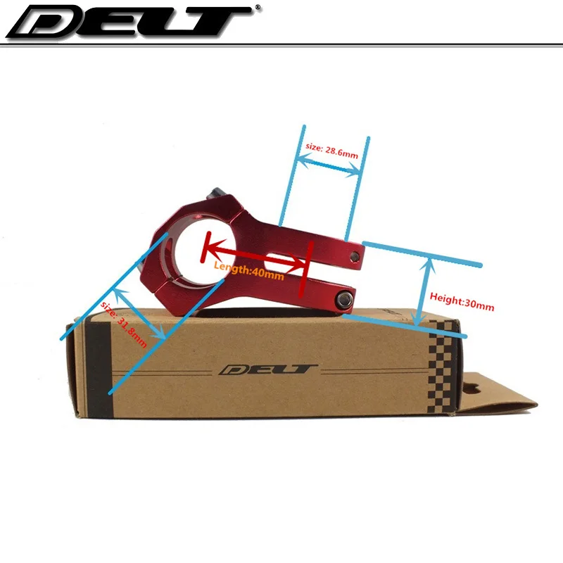 CNC 1-1/8 легкий MTB BMX DH FR с фиксированной передачей для горного велосипеда 31,8*28,6*40 мм сплав AL6061 черный серебристый красный золотой