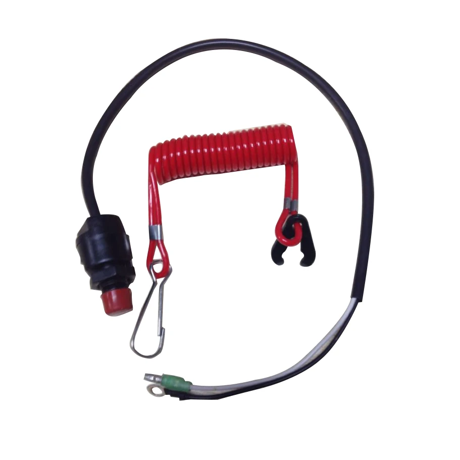 

Universal Outboard Engine Motor Scooter ATV Kill Stop Switch + Safety Tether