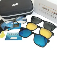 YOHOLOO 3 в 1 Набор очков Анти-синий луч для женщин анти-УФ энергия отрицательных ионов очки радиационная защита Прямая