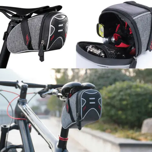 

US Bicycle Saddle Bag Waterproof MTB Mountain Bike Rear Back Under Seat Tail Bag