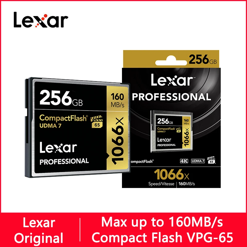 Lexar 1066X Карта памяти карта 256 ГБ 128 Гб 64 ГБ 32 ГБ 160 м карта памяти 32 64 128 ГБ флэш-карты памяти Carte Memoire для камеры