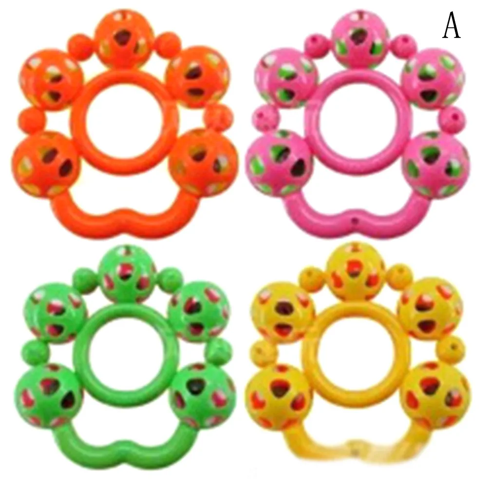 

Plastic Hand Bells Rattles Flower Sunflower Baby Educational Boys Girls Toys Soft Teethers for Children Mobiles 2018 1pc