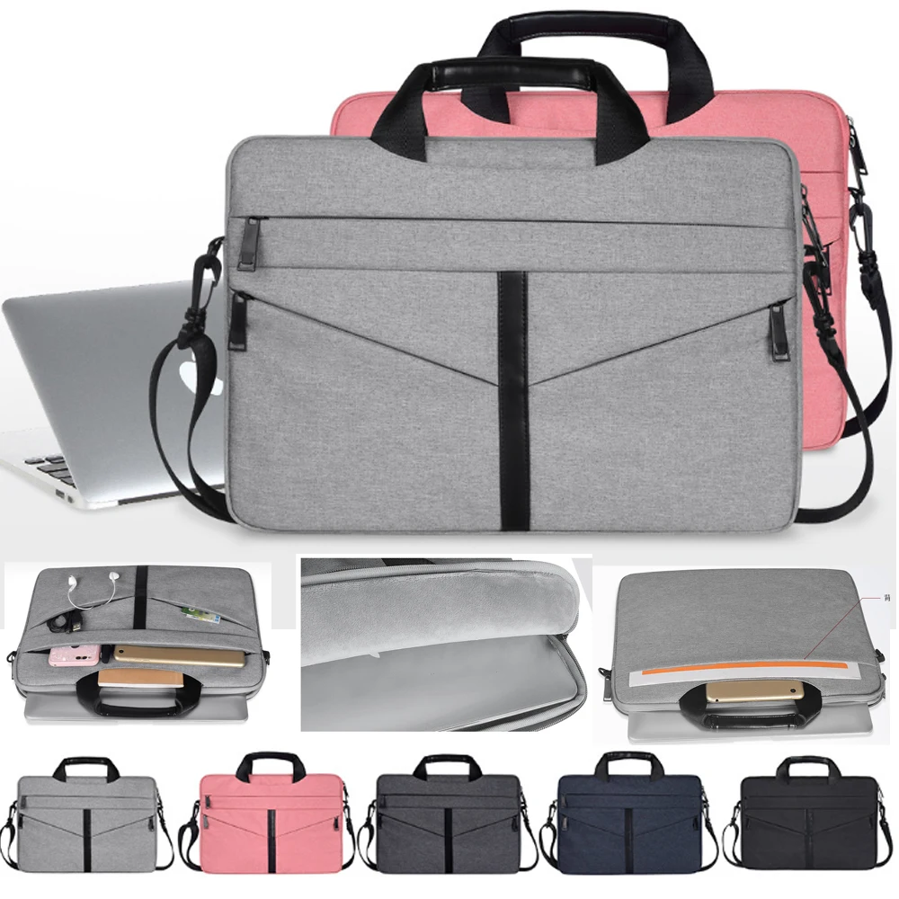 Нейлоновый чехол для ноутбука 13 14 15 4 6 дюймов сумка Macbook Air Pro через плечо портфель