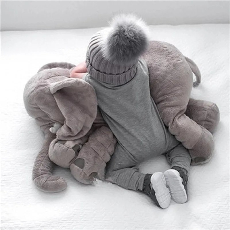 soft baby elephant pillow