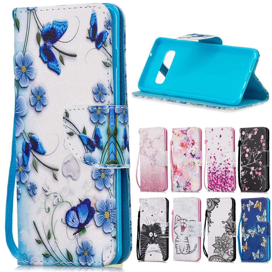 

Leather Case on for Samsung Galaxy S10 Plus Cover sFor Coque Samsung Galaxy S 10 S10E S10Plus Case Wallet Flip Stand Phone Cases